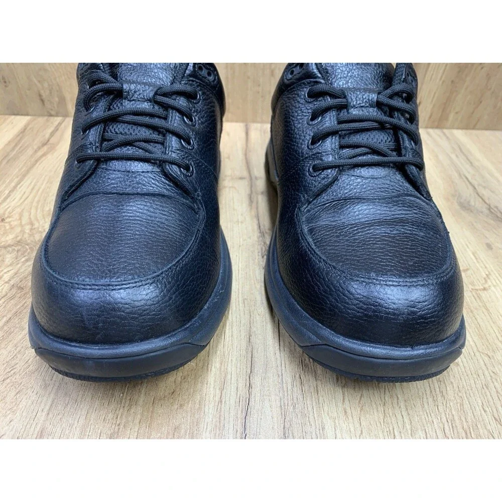 Dunham Men's Size 10 2E Waterproof Slip Resistant Leather Work Shoes Black 8000B